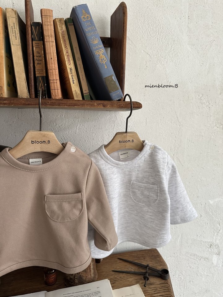 Mienbloom B - Korean Baby Fashion - #babyboutiqueclothing - Bebe Papa Sweatshirt - 4
