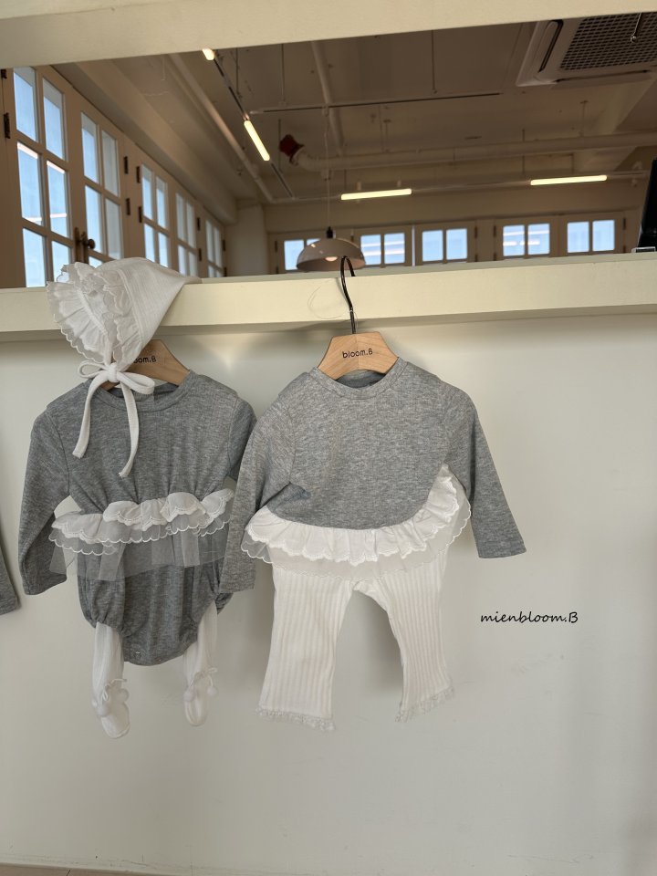 Mienbloom B - Korean Baby Fashion - #babyclothing - Bebe Lace Suit - 8