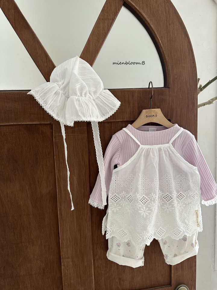Mienbloom B - Korean Baby Fashion - #babyclothing - Bebe Garden Flower One-piece - 10