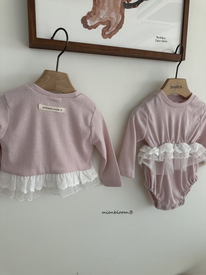 Mienbloom B - Korean Baby Fashion - #babyfashion - Bebe Lace Tee - 11