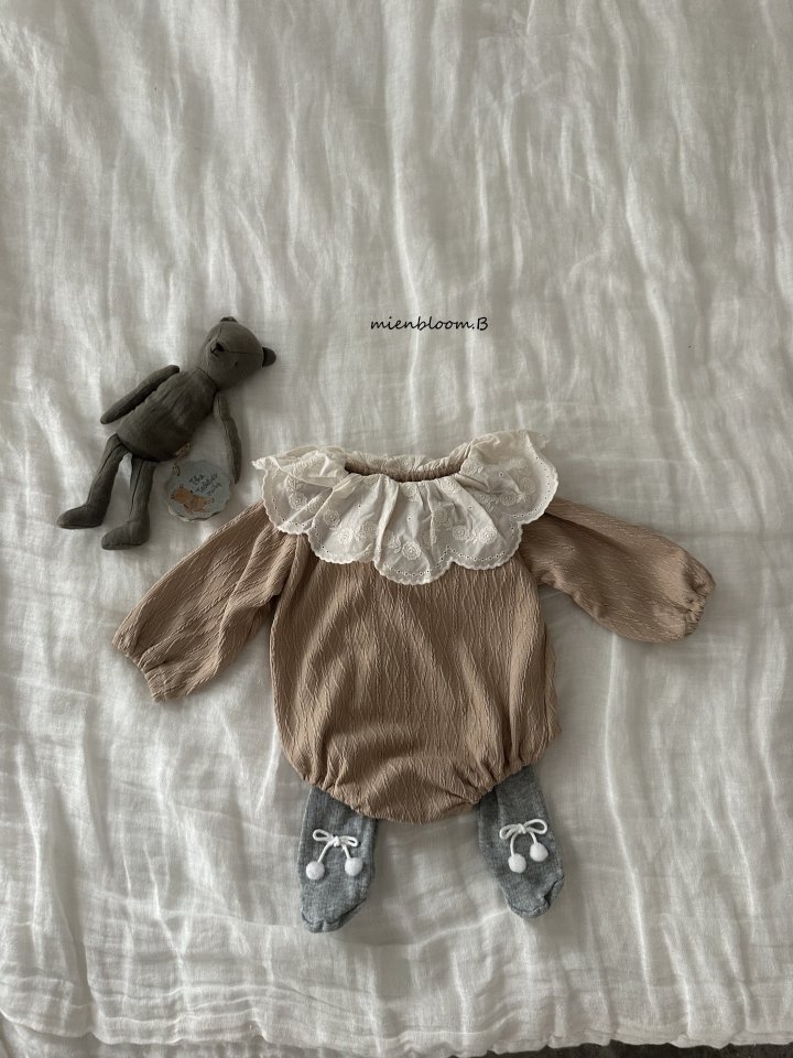 Mienbloom B - Korean Baby Fashion - #babyfever - Bebe Knit Lace Suit - 5