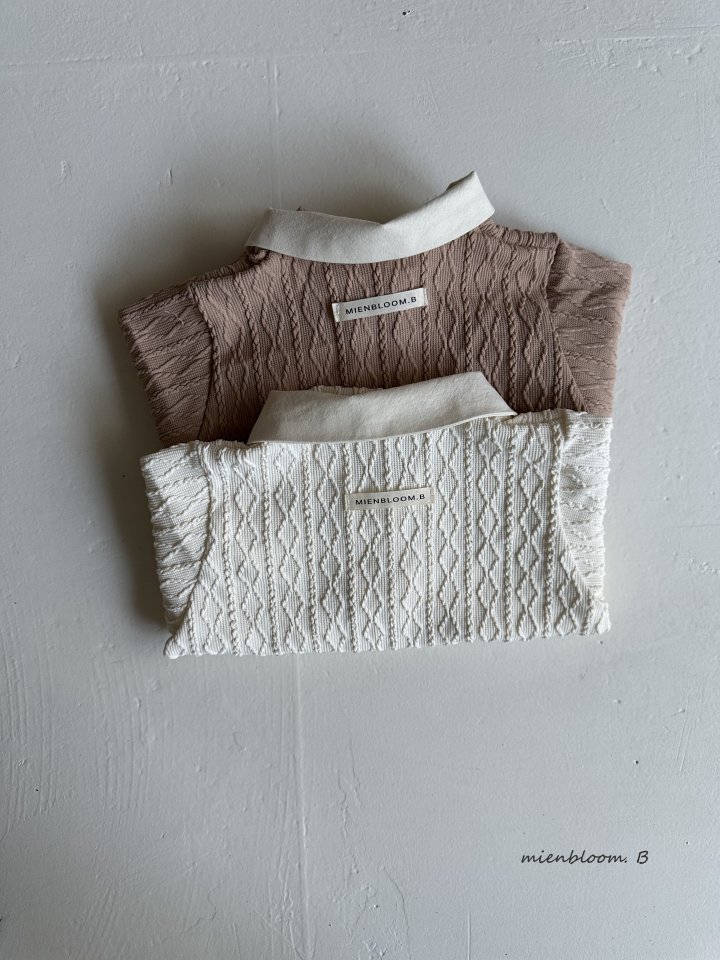 Mienbloom B - Korean Baby Fashion - #babyfashion - Bebe Knit Button Suit - 4