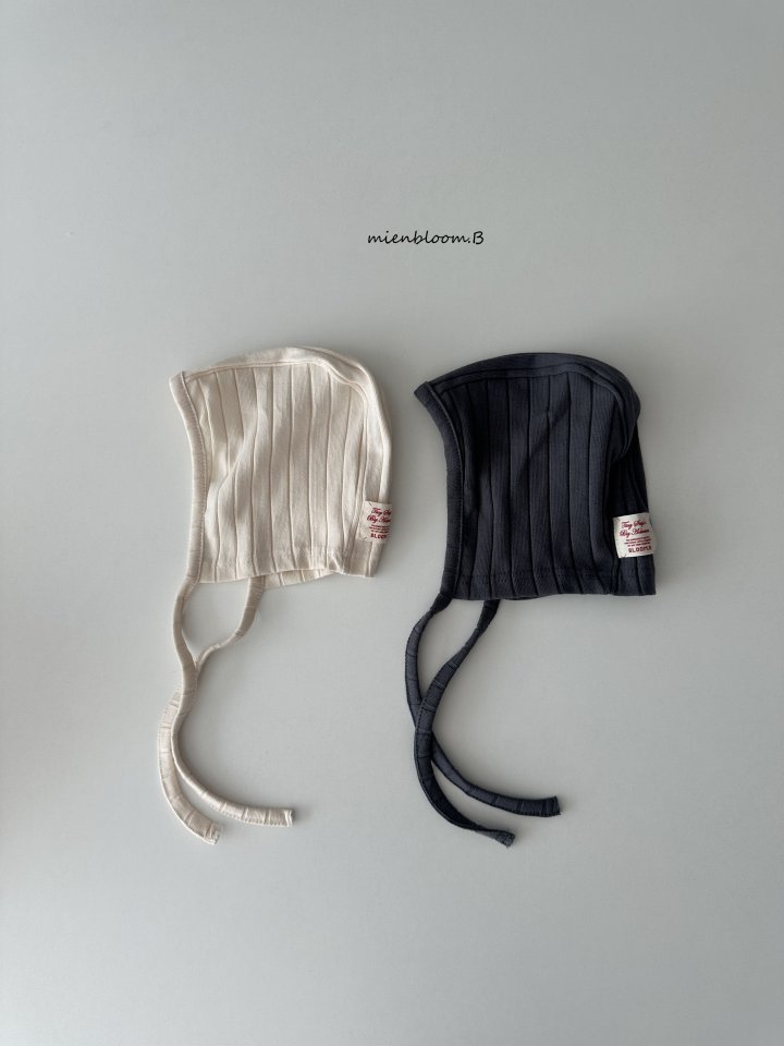 Mienbloom B - Korean Baby Fashion - #babyfever - Bebe Chunky Rib Bonnet - 2