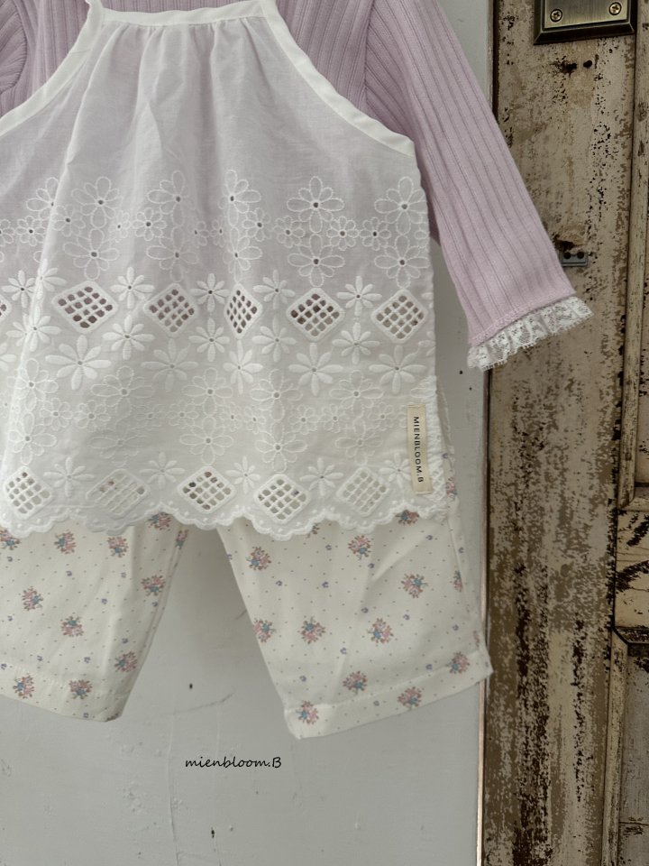 Mienbloom B - Korean Baby Fashion - #babyfever - Bebe Garden Flower One-piece - 12