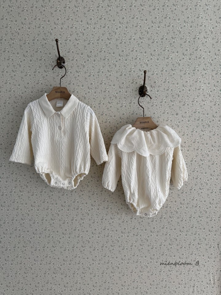 Mienbloom B - Korean Baby Fashion - #babygirlfashion - Bebe Knit Button Suit - 5