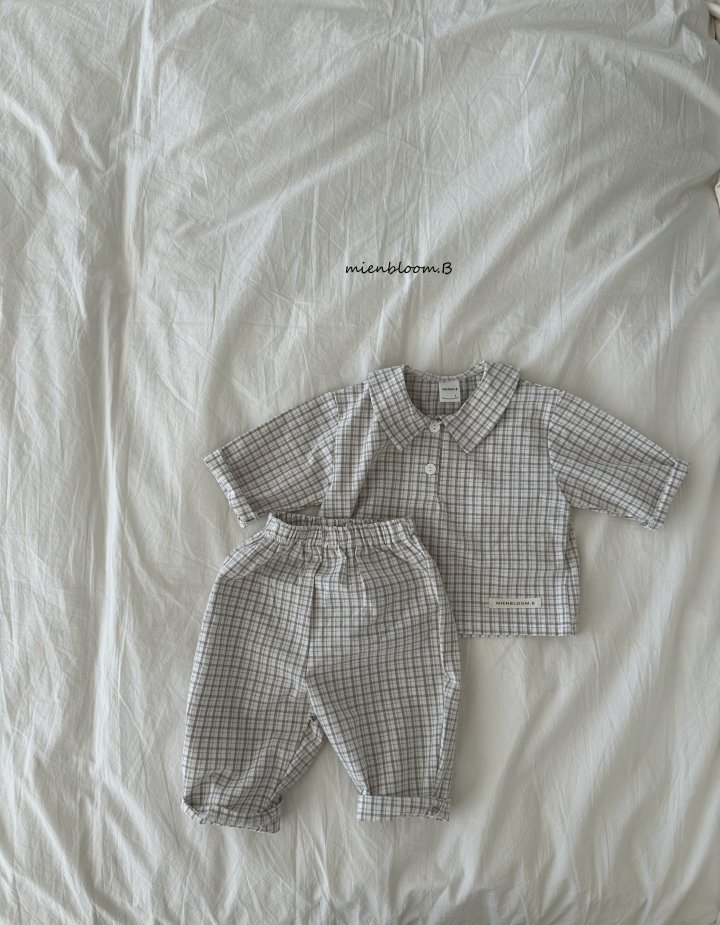 Mienbloom B - Korean Baby Fashion - #babylifestyle - Bebe Classic Check Shirt - 7