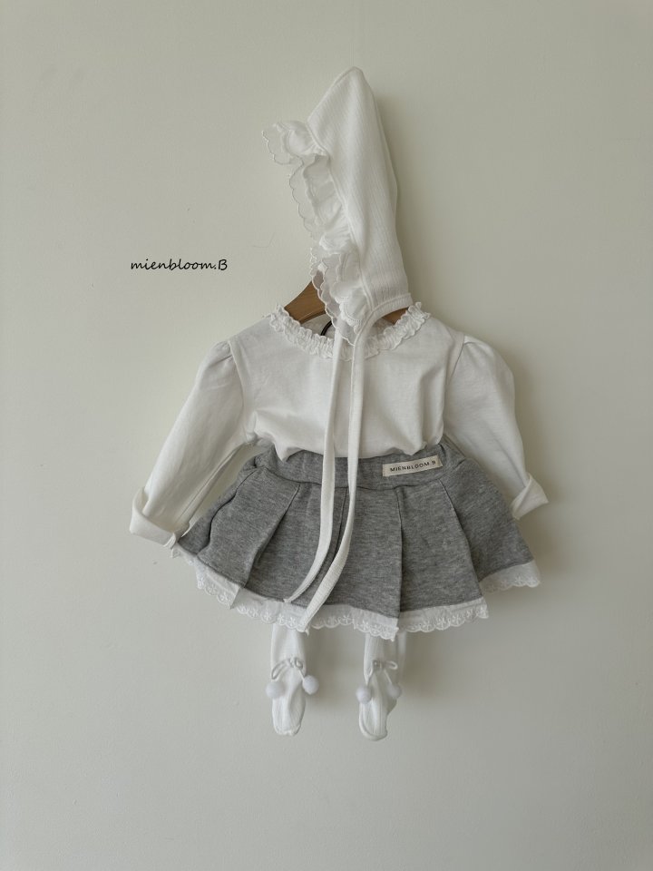 Mienbloom B - Korean Baby Fashion - #babylifestyle - Bebe Lace Bonnet - 11