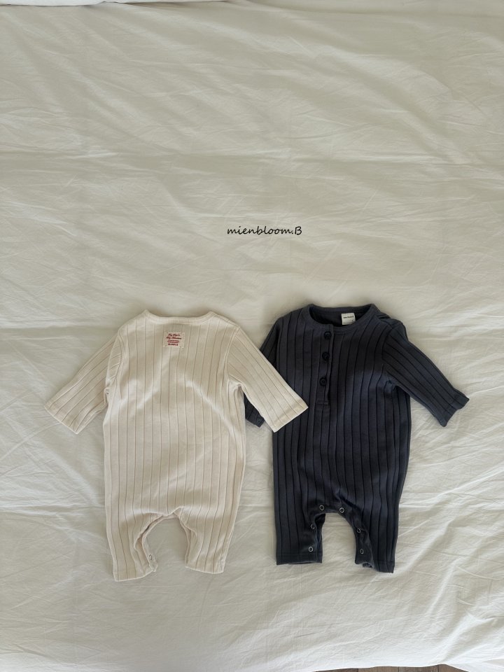 Mienbloom B - Korean Baby Fashion - #babylifestyle - Bebe Chunky Rib Suit - 3