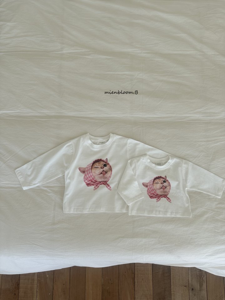 Mienbloom B - Korean Baby Fashion - #babylifestyle - Bebe Cat Tee - 7