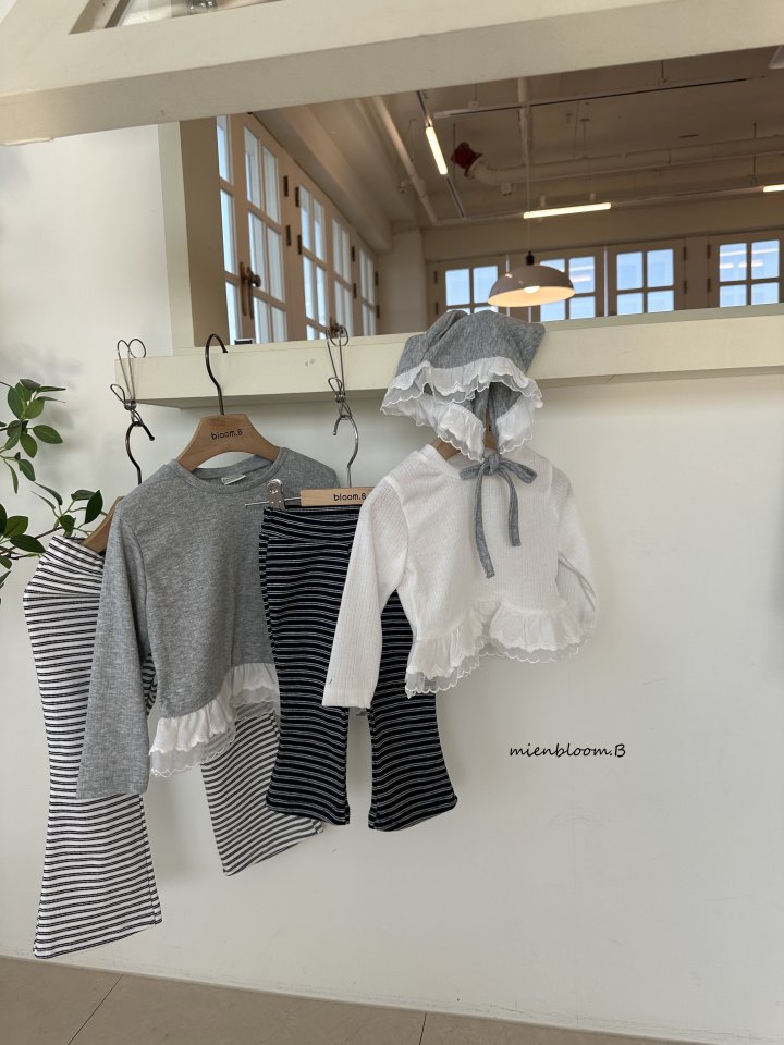 Bebe Stripe Bootcut Pants by Mienbloom B for Baby - view 11