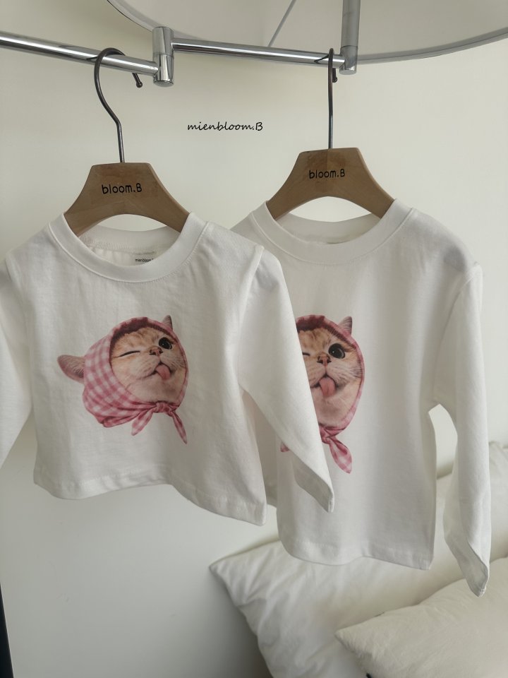 Mienbloom B - Korean Baby Fashion - #babyoninstagram - Bebe Cat Tee - 8