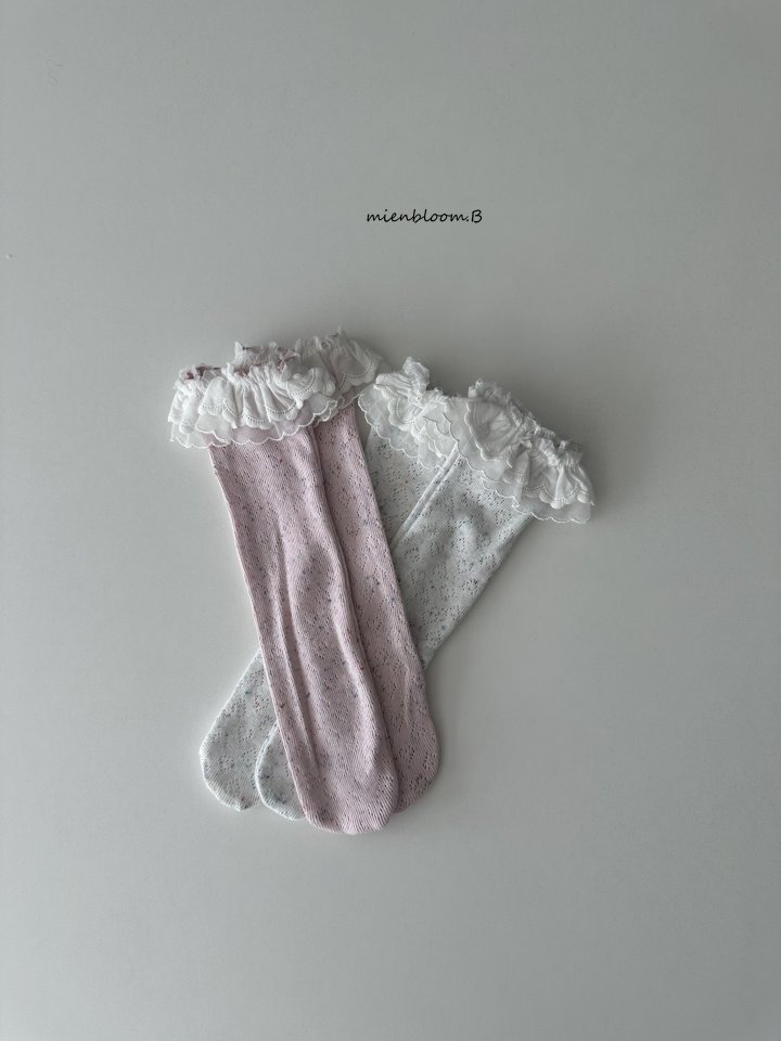 Mienbloom B - Korean Baby Fashion - #babyoninstagram - Bebe Heart Pop Socks - 3