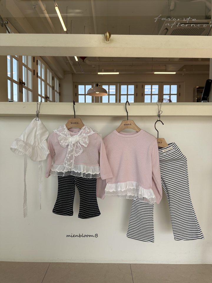 Bebe Stripe Bootcut Pants by Mienbloom B for Baby - view 12
