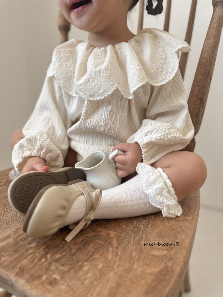 Mienbloom B - Korean Baby Fashion - #babyootd - Bebe Knit Lace Suit - 9