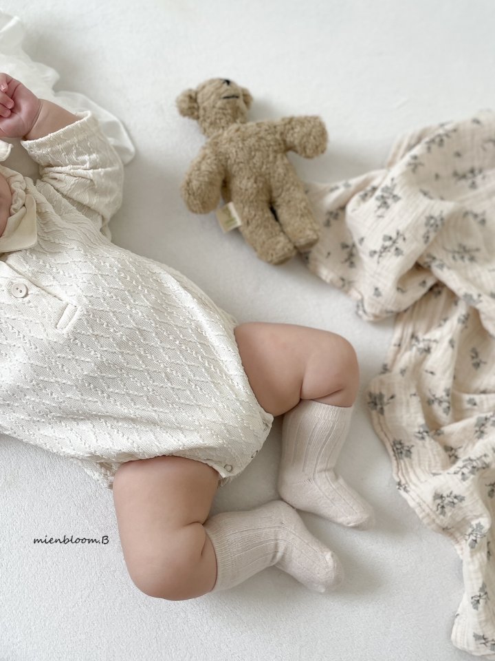 Mienbloom B - Korean Baby Fashion - #babyootd - Bebe Knit Button Suit - 8