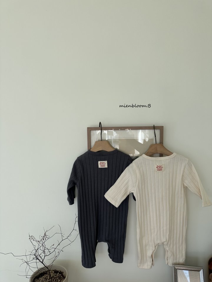 Mienbloom B - Korean Baby Fashion - #babyootd - Bebe Chunky Rib Suit - 5