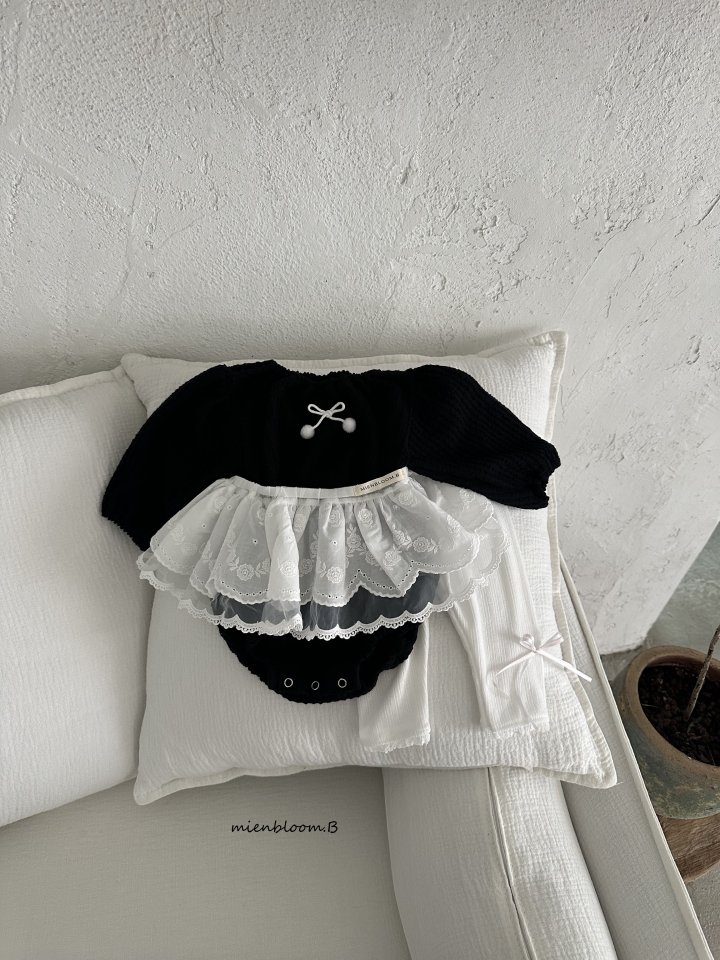 Mienbloom B - Korean Baby Fashion - #babyoutfit - Bebe Mesh Skirt - 9