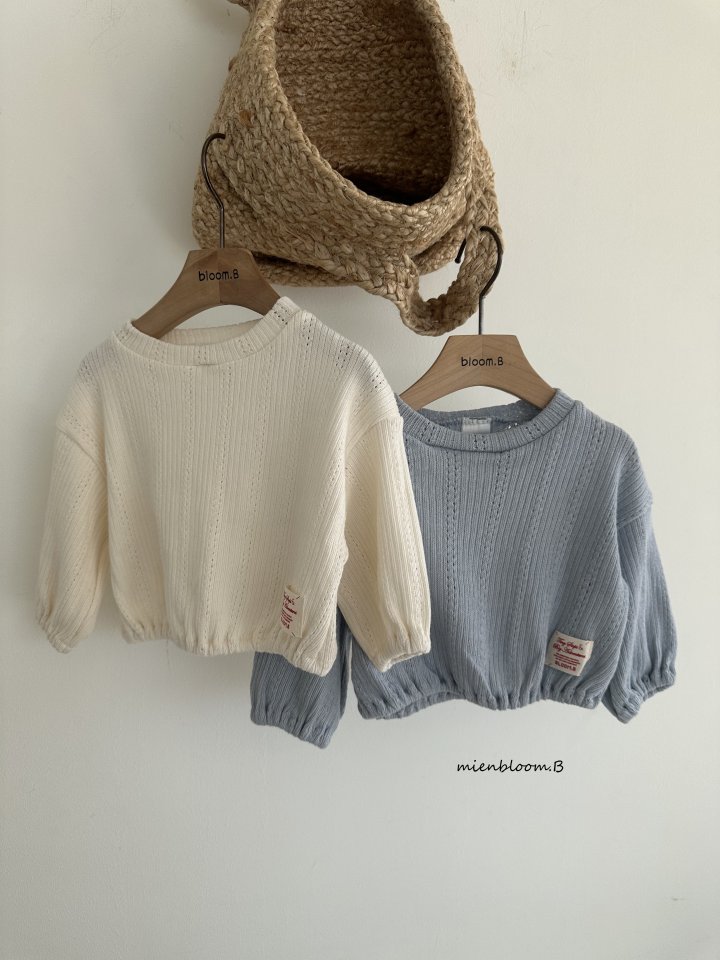 Mienbloom B - Korean Baby Fashion - #babyoutfit - Bebe Lucky Knit Tee - 2