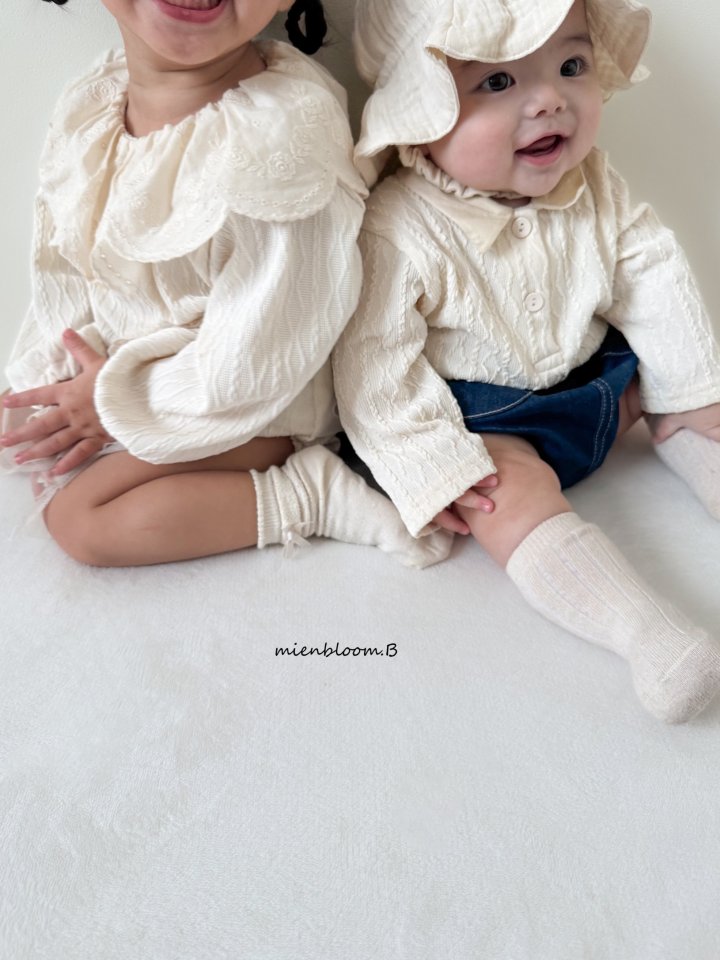 Mienbloom B - Korean Baby Fashion - #babyoutfit - Bebe Knit Lace Suit - 10