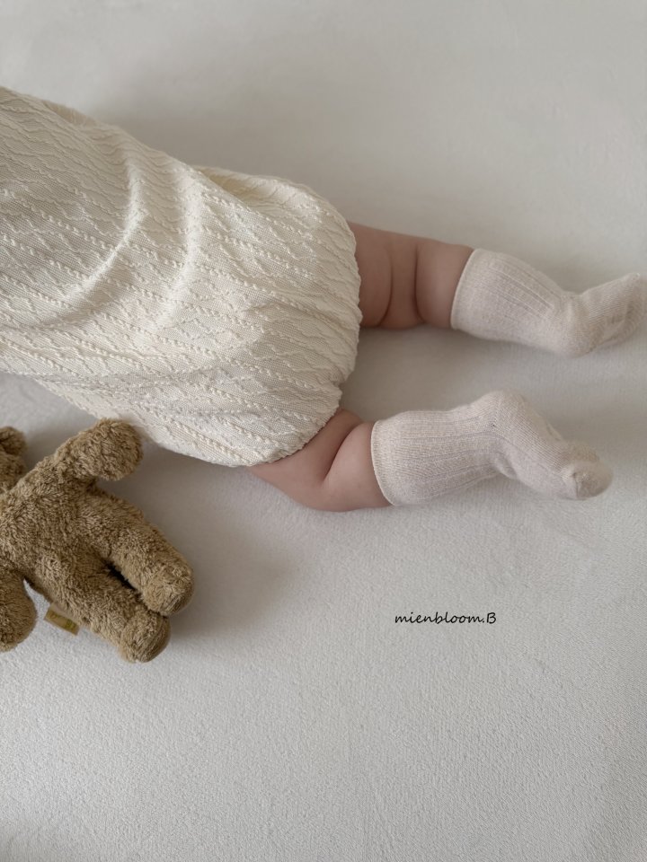 Mienbloom B - Korean Baby Fashion - #babyoutfit - Bebe Knit Button Suit - 10