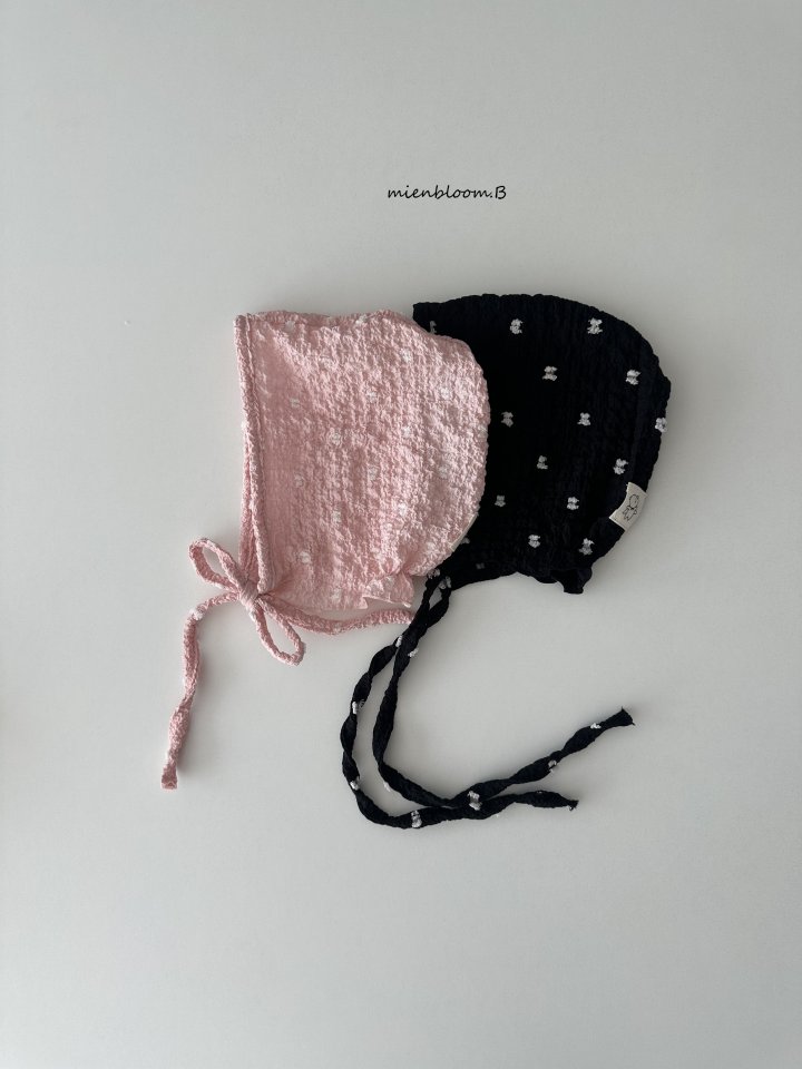 Mienbloom B - Korean Baby Fashion - #babyoutfit - Bebe Pom Pom Bonnet