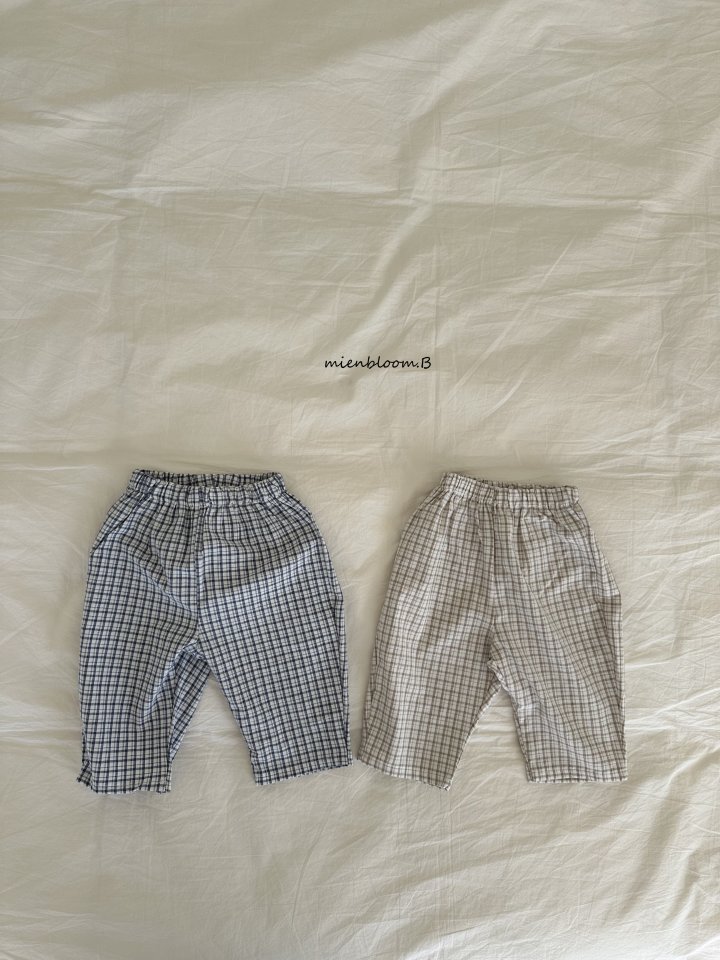 Mienbloom B - Korean Baby Fashion - #babywear - Bebe Classic Check Pants