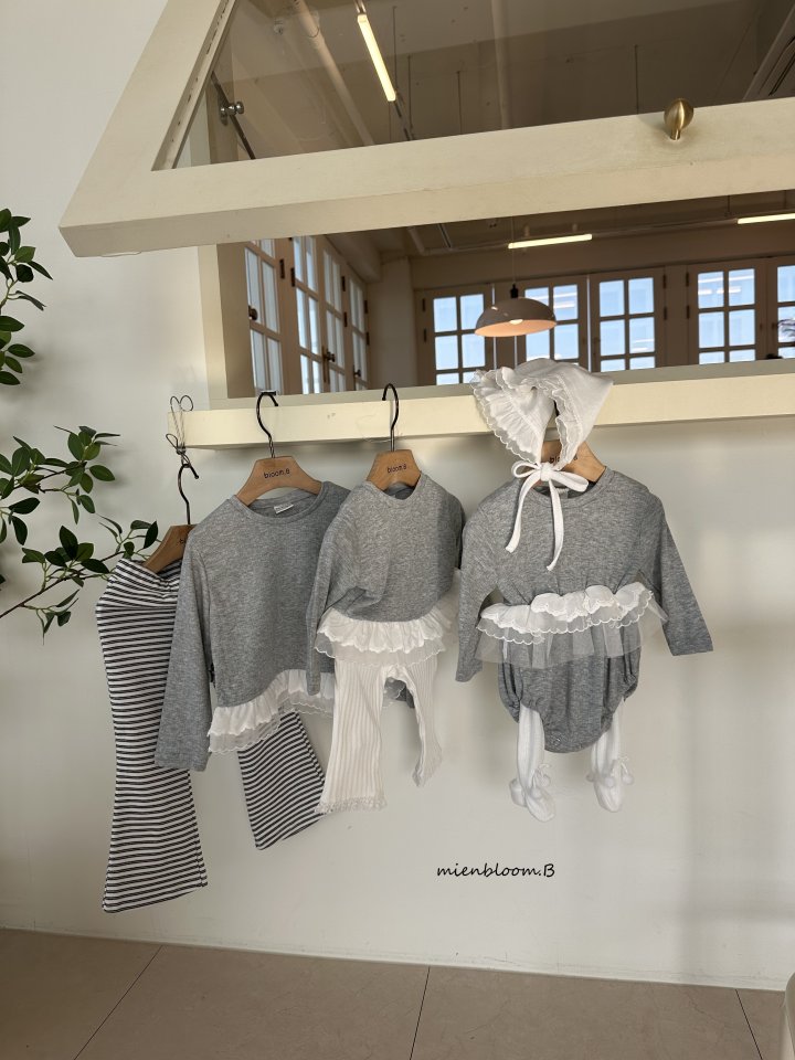 Mienbloom B - Korean Baby Fashion - #babyoutfit - Bebe Lace Tee - 4