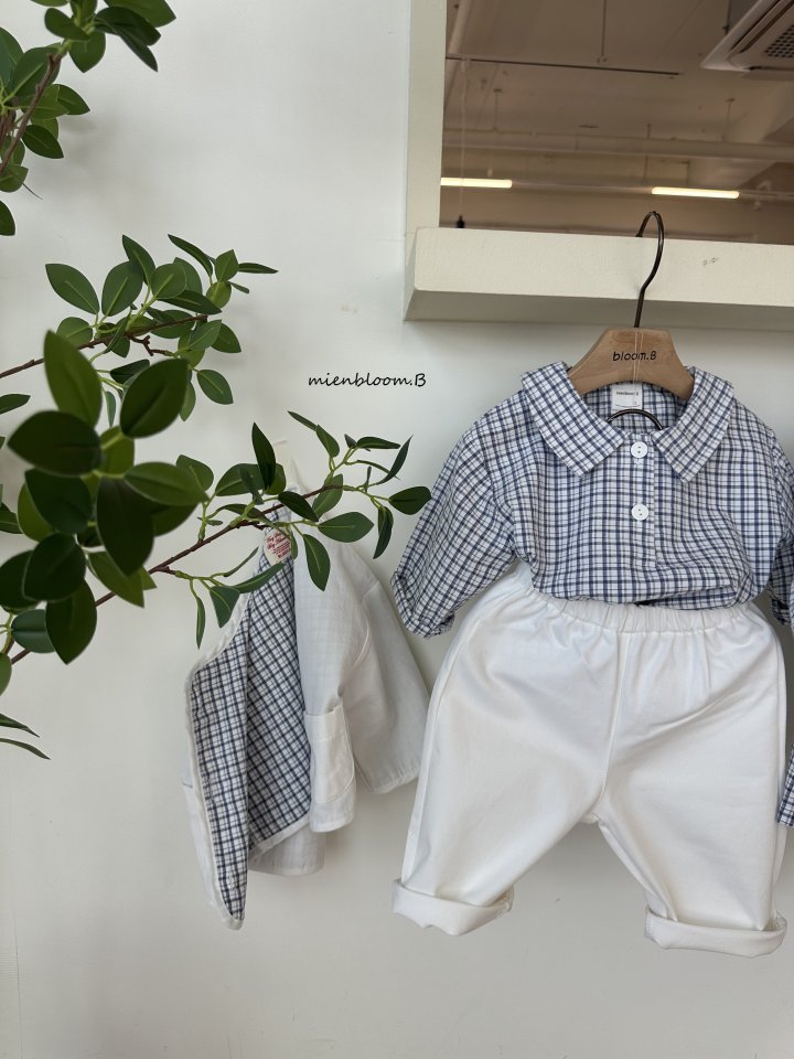 Mienbloom B - Korean Baby Fashion - #babywear - Bebe Check Reversible Jumper - 7