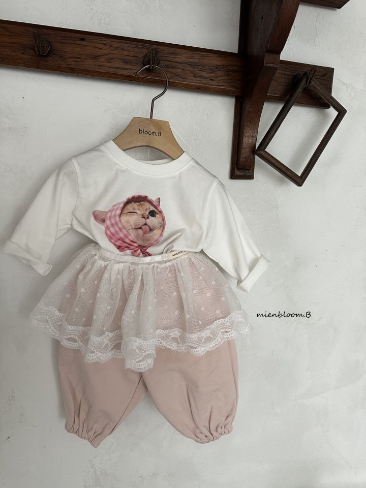 Mienbloom B - Korean Baby Fashion - #babywear - Bebe Cat Tee - 12