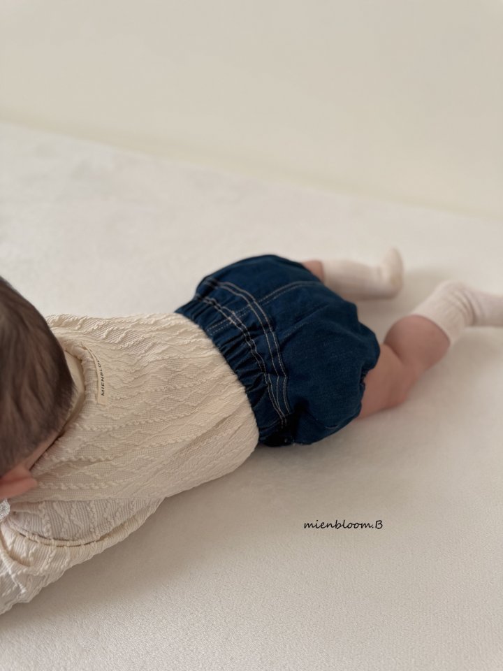 Mienbloom B - Korean Baby Fashion - #onlinebabyboutique - Bebe Knit Button Suit - 12