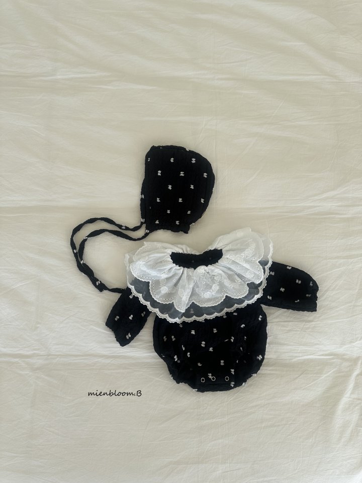 Mienbloom B - Korean Baby Fashion - #onlinebabyboutique - Bebe Pom Pom Bonnet - 3