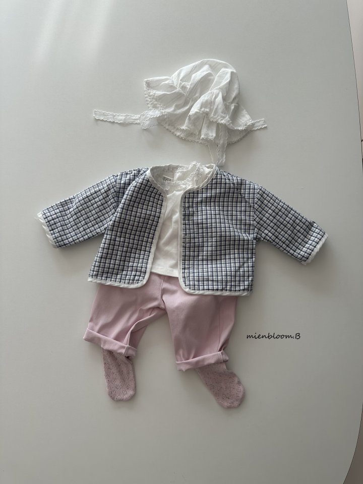 Mienbloom B - Korean Baby Fashion - #onlinebabyboutique - Bebe Check Reversible Jumper - 8