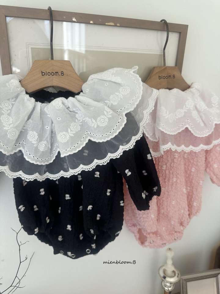 Mienbloom B - Korean Baby Fashion - #onlinebabyshop - Bebe Pom Pom Suit - 3