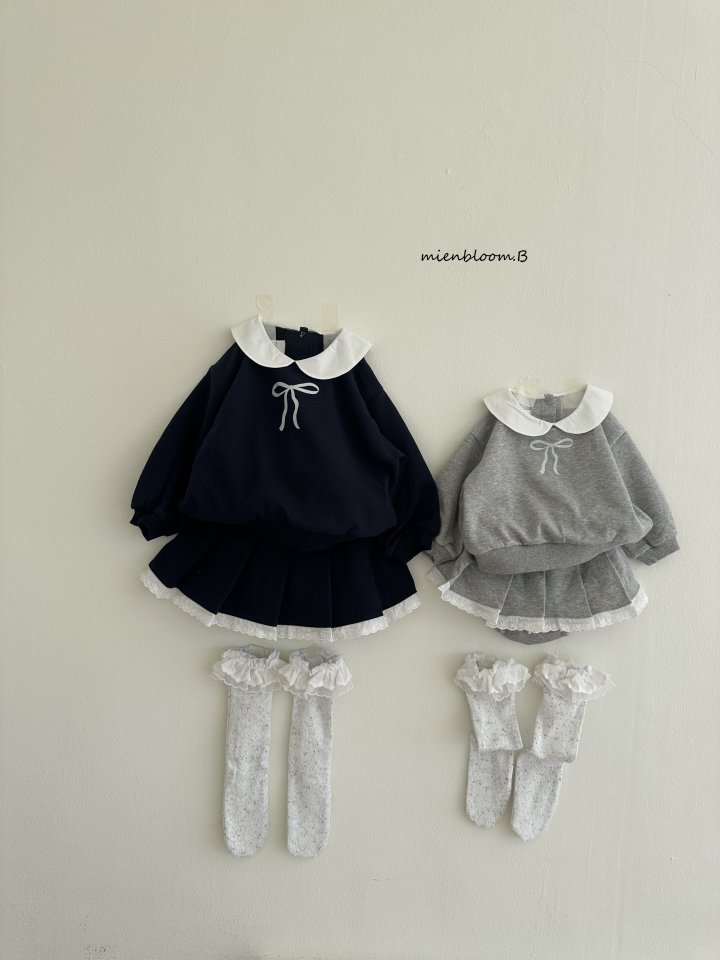 Kids Ribbon Collar Sweatshirt by Mienbloom B for Child - view 8