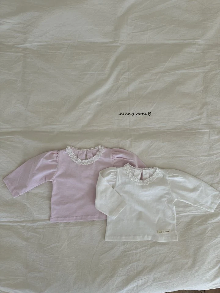 Mienbloom B - Korean Children Fashion - #childofig - Kids Spring Silket Tee