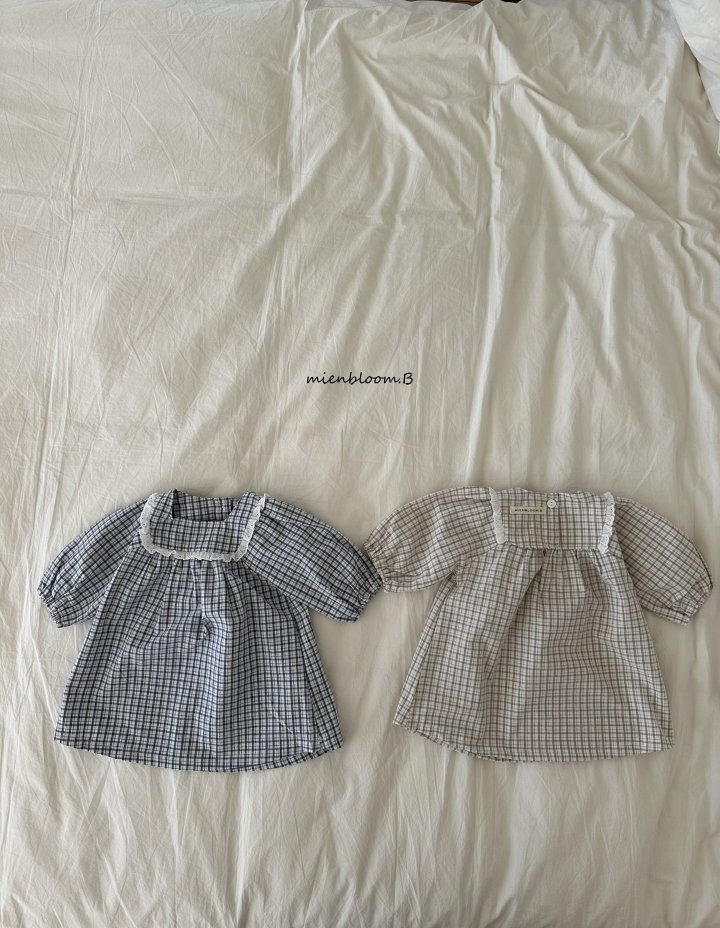 Mienbloom B - Korean Children Fashion - #childrensboutique - Kids Classic Check One-piece - 3