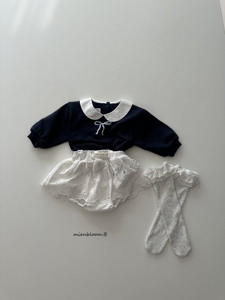 Kids Ribbon Collar Sweatshirt by Mienbloom B for Child - view 9