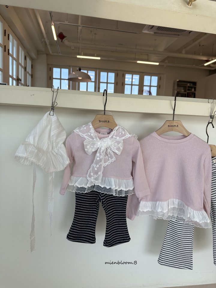 Mienbloom B - Korean Children Fashion - #designkidswear - Kids Lace Tee - 9