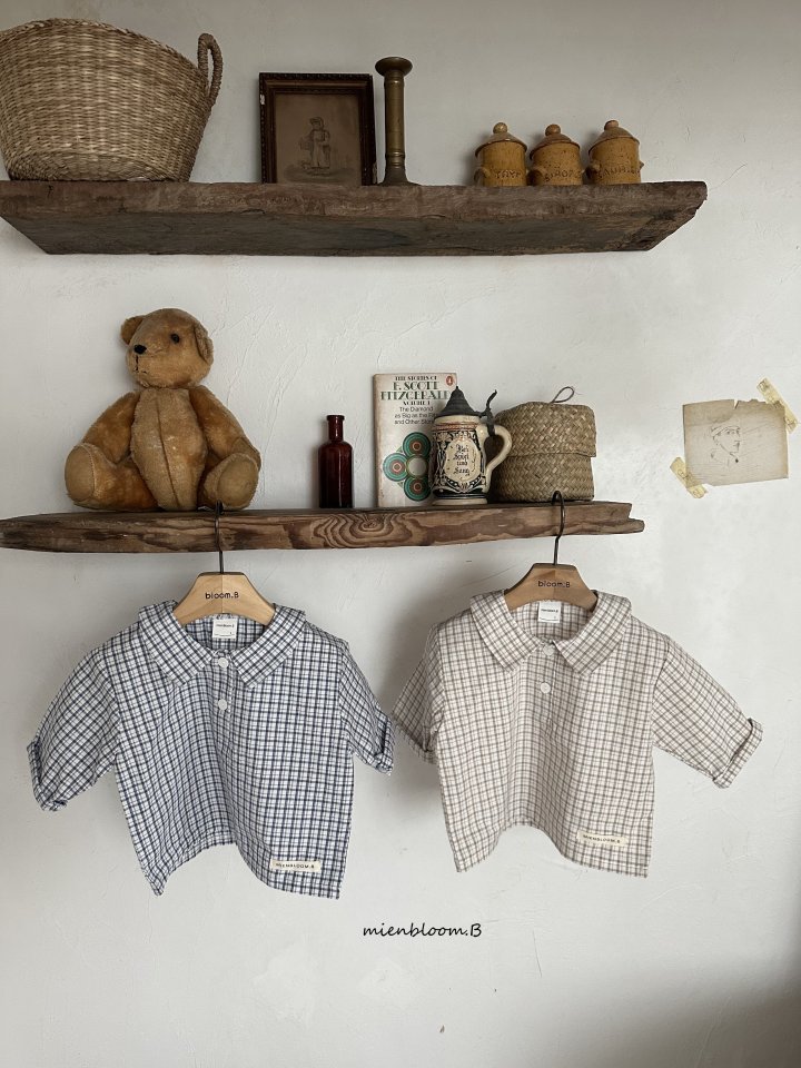 Mienbloom B - Korean Children Fashion - #discoveringself - Kids Classic Check Shirt - 3