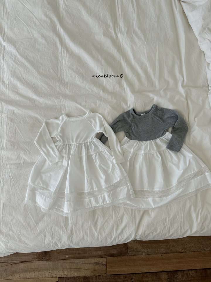 Kids Ribbed Lace One-piece by Mienbloom B for Child - view 1