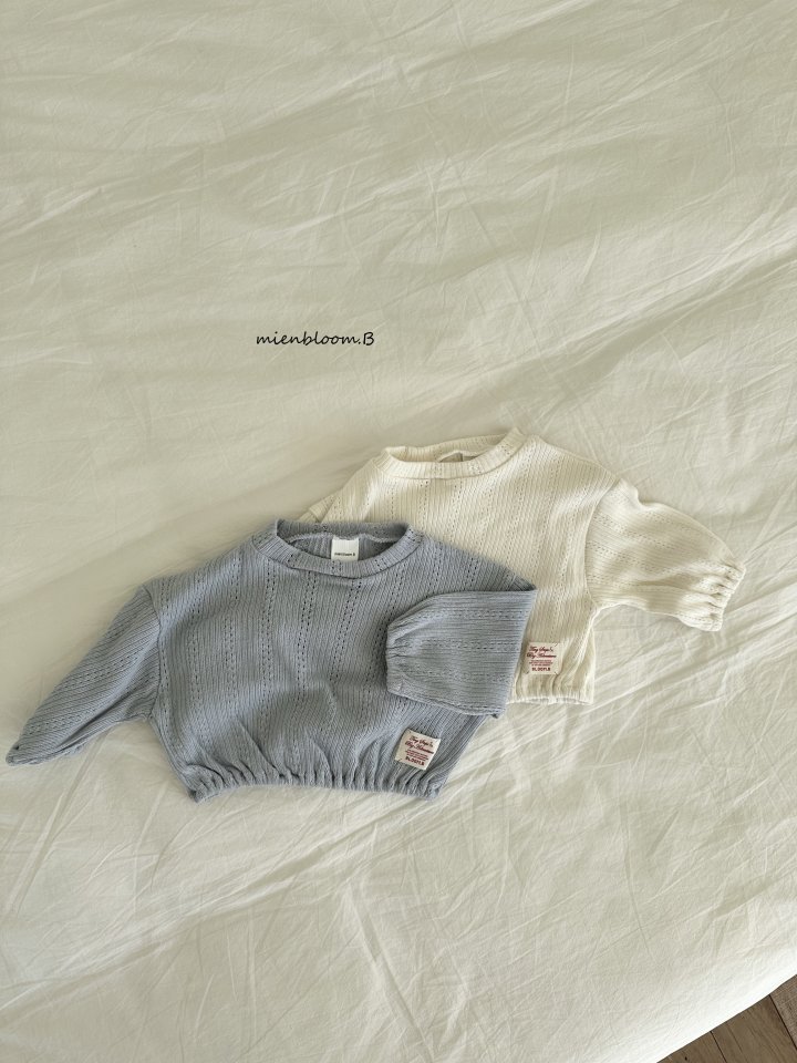 Mienbloom B - Korean Children Fashion - #littlefashionista - Kids Lucky Knit Tee