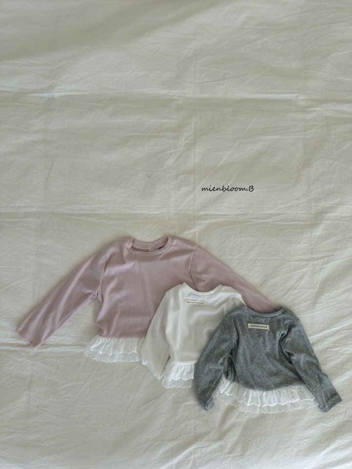 Mienbloom B - Korean Children Fashion - #littlefashionista - Kids Lace Tee - 2
