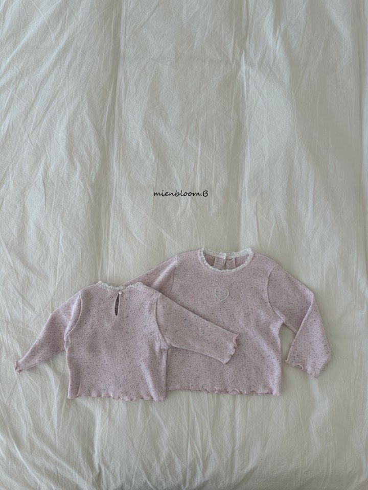 Mienbloom B - Korean Children Fashion - #littlefashionista - Kids Heart Pop Tee - 3