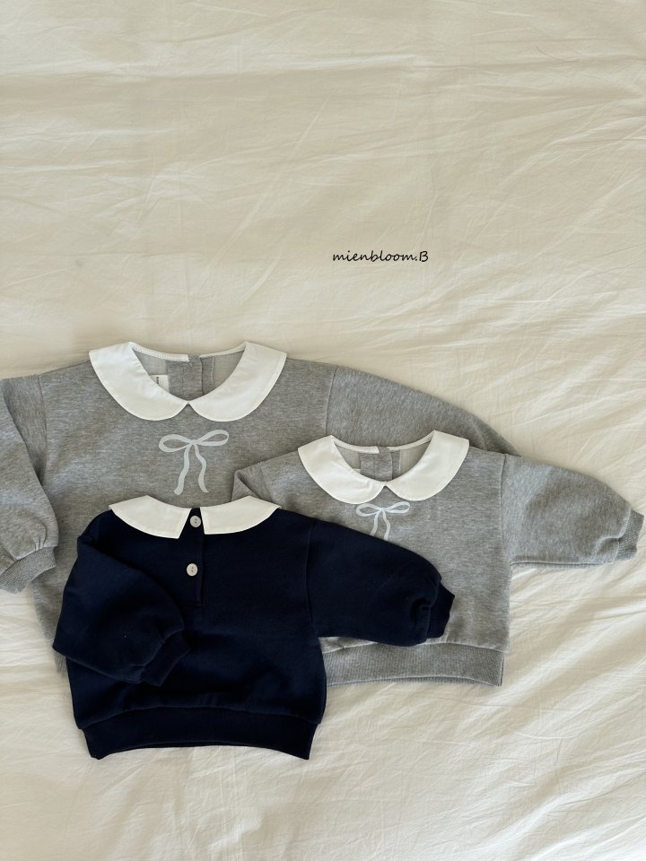 Kids Ribbon Collar Sweatshirt by Mienbloom B for Child - view 2