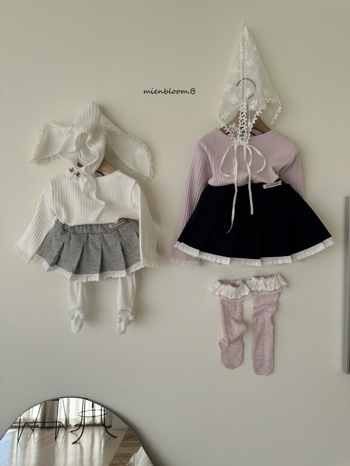 Mienbloom B - Korean Children Fashion - #prettylittlegirls - Kids Lace School Skirt - 7