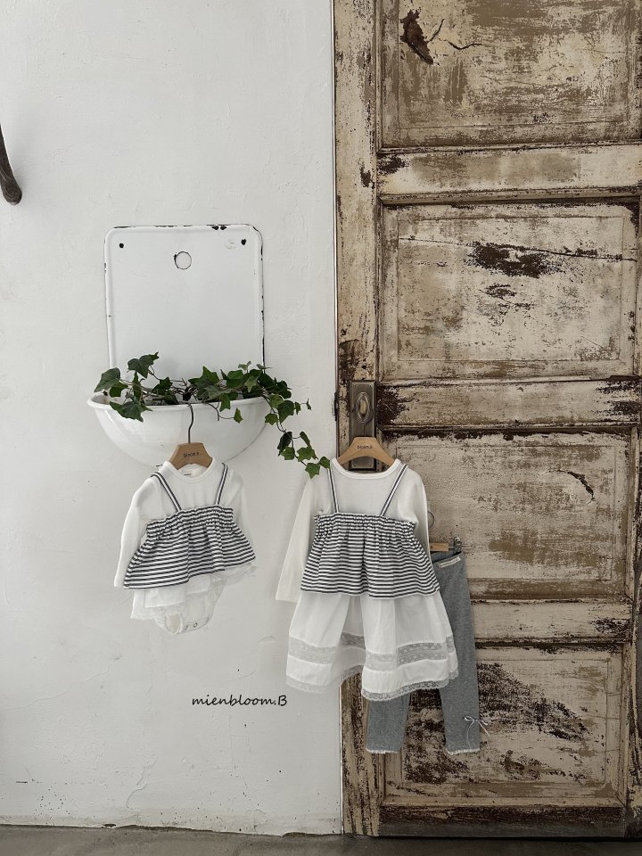 Kids Ribbed Lace One-piece by Mienbloom B for Child - view 8