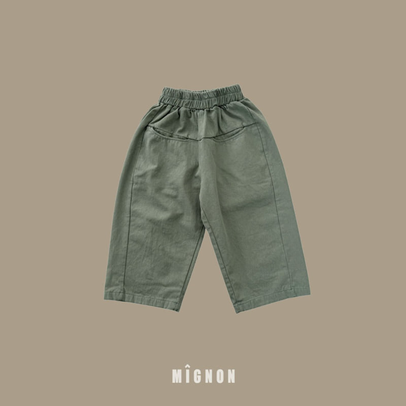 Mignon - Korean Children Fashion - #prettylittlegirls - Curved Pocket Pants - 4