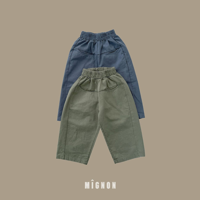 Mignon - Korean Children Fashion - #childofig - Curved Pocket Pants - 5