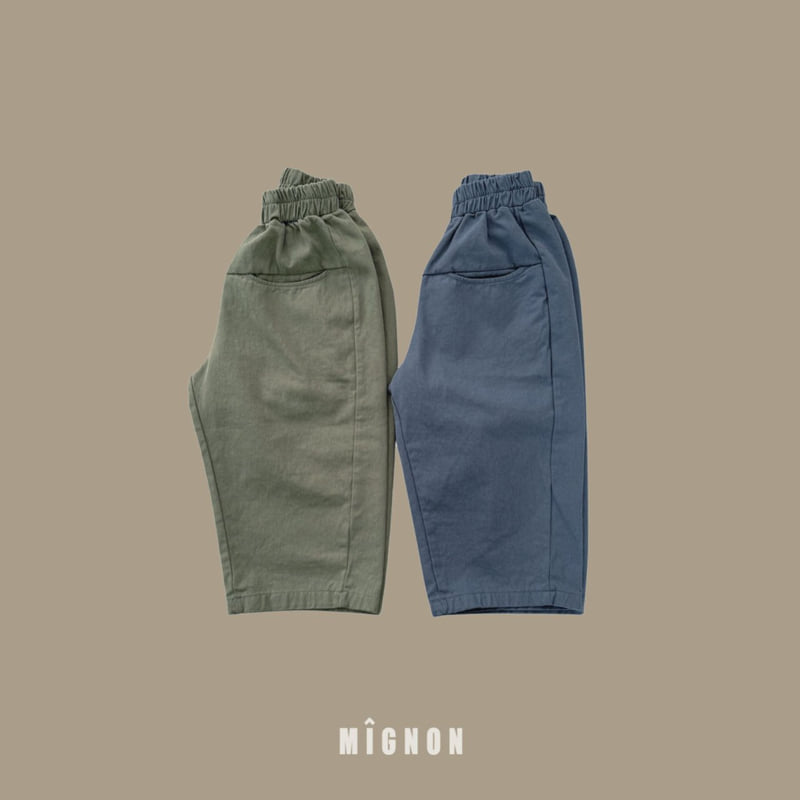 Mignon - Korean Children Fashion - #childrensboutique - Curved Pocket Pants - 6