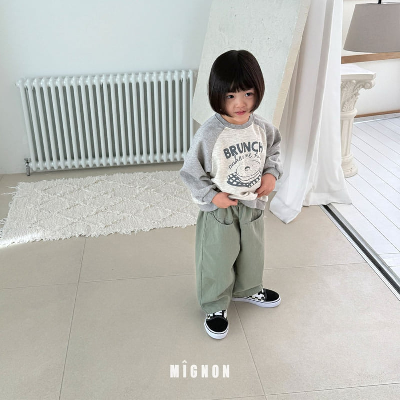 Mignon - Korean Children Fashion - #fashionkids - Curved Pocket Pants - 9